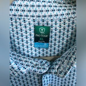 NWT Bee Print Golf Polo XL